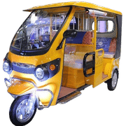 Kaptech India Yellow Battery Operated E-Rickshaw