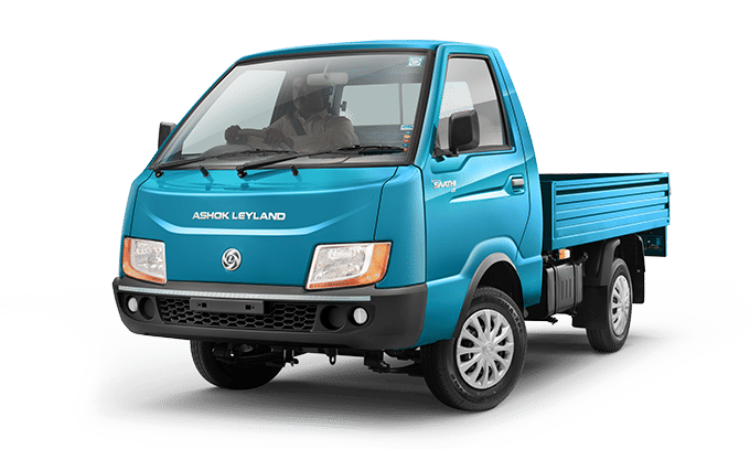 अशोक लेलैंड साथी नीला अशोक लेलैंड साथी कमर्शियल ट्रक (साइड व्यू) – उच्च लोड क्षमता और मजबूत बॉडी स्ट्रक्चर के साथ