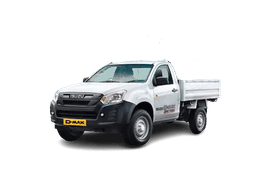 इसुजु डी-मैक्स  सफेद इसुज़ु डी-मैक्स का फ्रंट एंगल व्यू – एयरोडायनामिक डिज़ाइन और दमदार डीज़ल इंजन के साथ