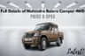 Check Out Details Of Mahindra Bolero Camper 4WD In India