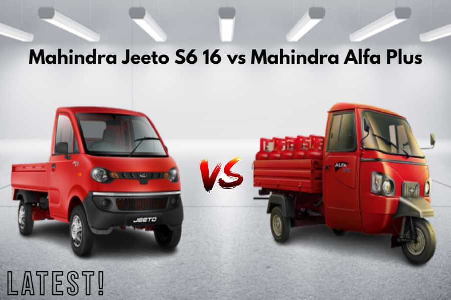 Latest Mahindra Jeeto S6 16 vs Mahindra Alfa Plus Comparison
