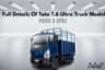 Check Out Full Details Of Tata T.6 Ultra Truck Model In India