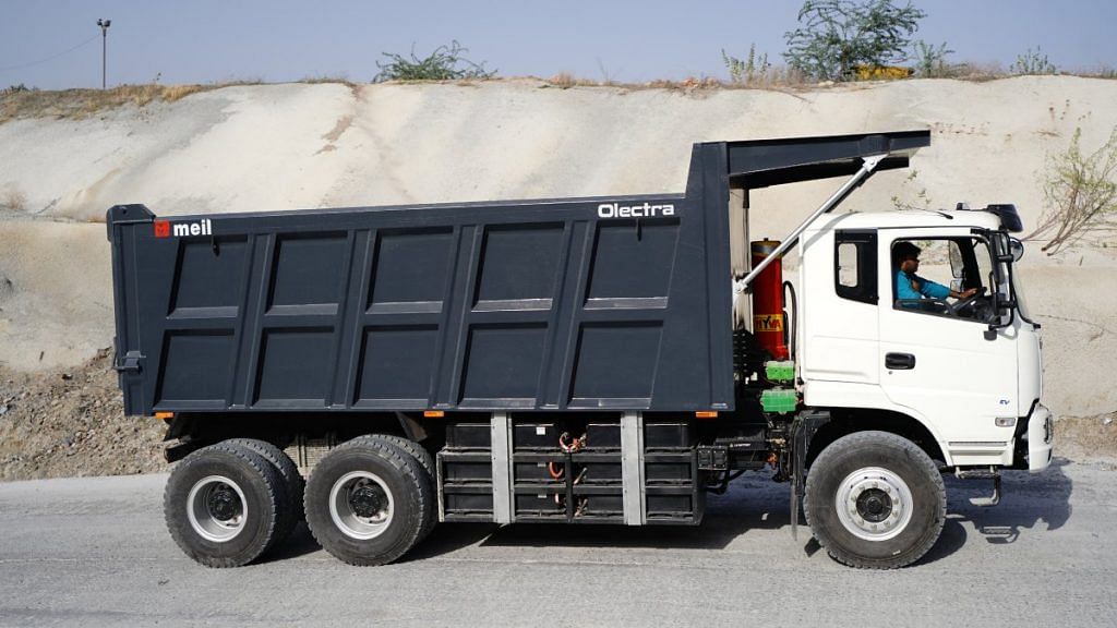  Olectra electric tipper 