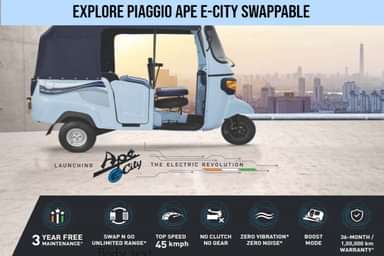 Piaggio Ape E-City: Affordable E-Auto with Smart Features