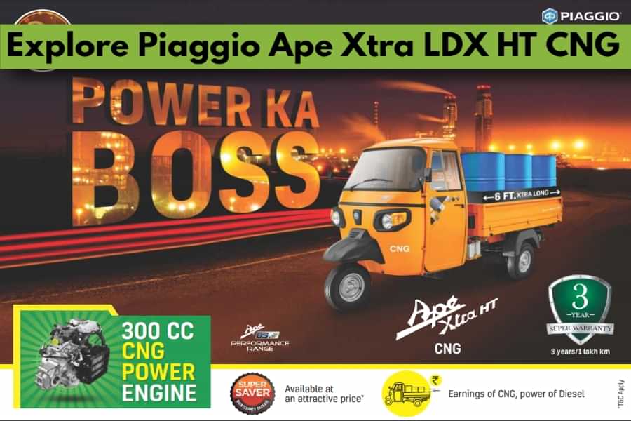 Piaggio Ape Xtra LDX HT CNG Auto Price And Spec: What Makes It A Top-Class Three-Wheeler In Its Segment?