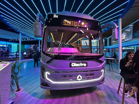 Olectra Unveils iX e-Bus at Bharat Mobility Global Expo 2025 – Future of Electric Mobility