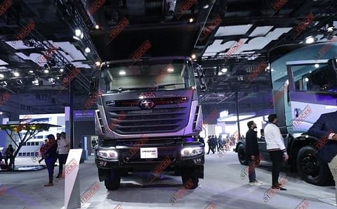 Tata Motors Unveils the Powerful and Innovative Prima 35.K Tipper Truck at Bharat Mobility Expo 2025