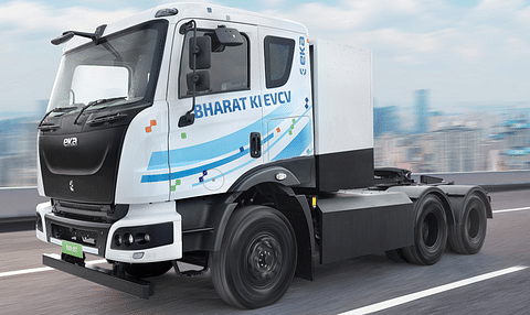 EKA 55T Electric chassis Truck Showcase at Auto Expo 2025: Heavy-Duty Transport