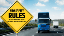 New Safety Rules: Better Brakes and Alerts for Buses and Trucks Next Year