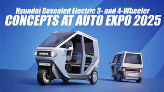 Hyundai Revealed Electric 3- and 4-Wheeler Concepts at Auto Expo 2025