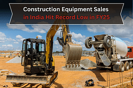Construction Equipment Sales in India Hit Record Low in FY25