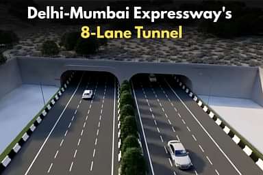 Delhi-Mumbai Expressway's 8-Lane Tunnel Nears Completion