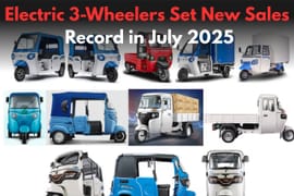 Electric 3-Wheelers Set New Sales Record in July 2025