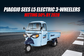 Piaggio Sees L5 Electric 3-Wheelers Hitting 50% by 2028 Piaggio Sees L5 Electric 3-Wheelers Hitting 50% by 2028
