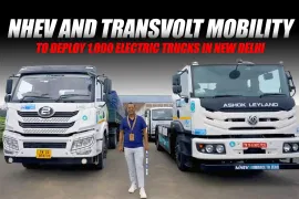 NHEV and Transvolt Mobility to Deploy 1,000 Electric Trucks in New Delhi