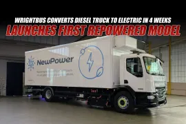 Wrightbus Converts Diesel Truck to Electric in 4 Weeks, Launches First Repowered Model