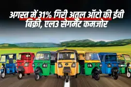 अगस्त में 31% गिरी अतुल ऑटो की ईवी बिक्री, एल3 सेगमेंट कमजोर