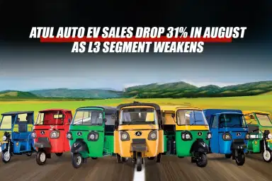 Atul Auto EV Sales Drop 31% in August as L3 Segment Weakens