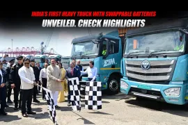 India’s First Heavy Truck with Swappable Batteries Unveiled. Check Highlights
