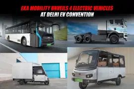 EKA Mobility Unveils 4 Electric Vehicles at Delhi EV Convention