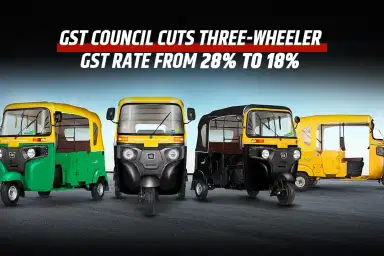GST Council Cuts Three-Wheeler GST Rate from 28% to 18%