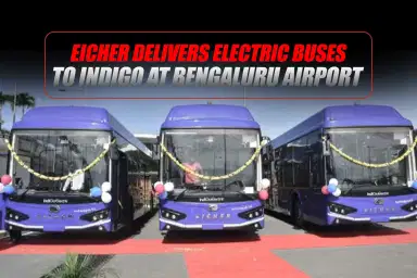 Eicher Delivers Electric Buses to IndiGo at Bengaluru Airport
