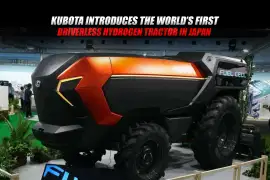 Kubota Introduces the World’s First Driverless Hydrogen Tractor in Japan