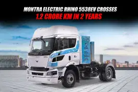 Montra Electric Rhino 5538EV Crosses 1.2 Crore km in 2 Years