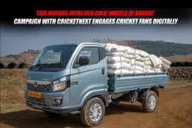 Tata Motors Intra V50 Gold ‘Wheels of Bharat’ Campaign with CricketNext Engages Cricket Fans Digitally