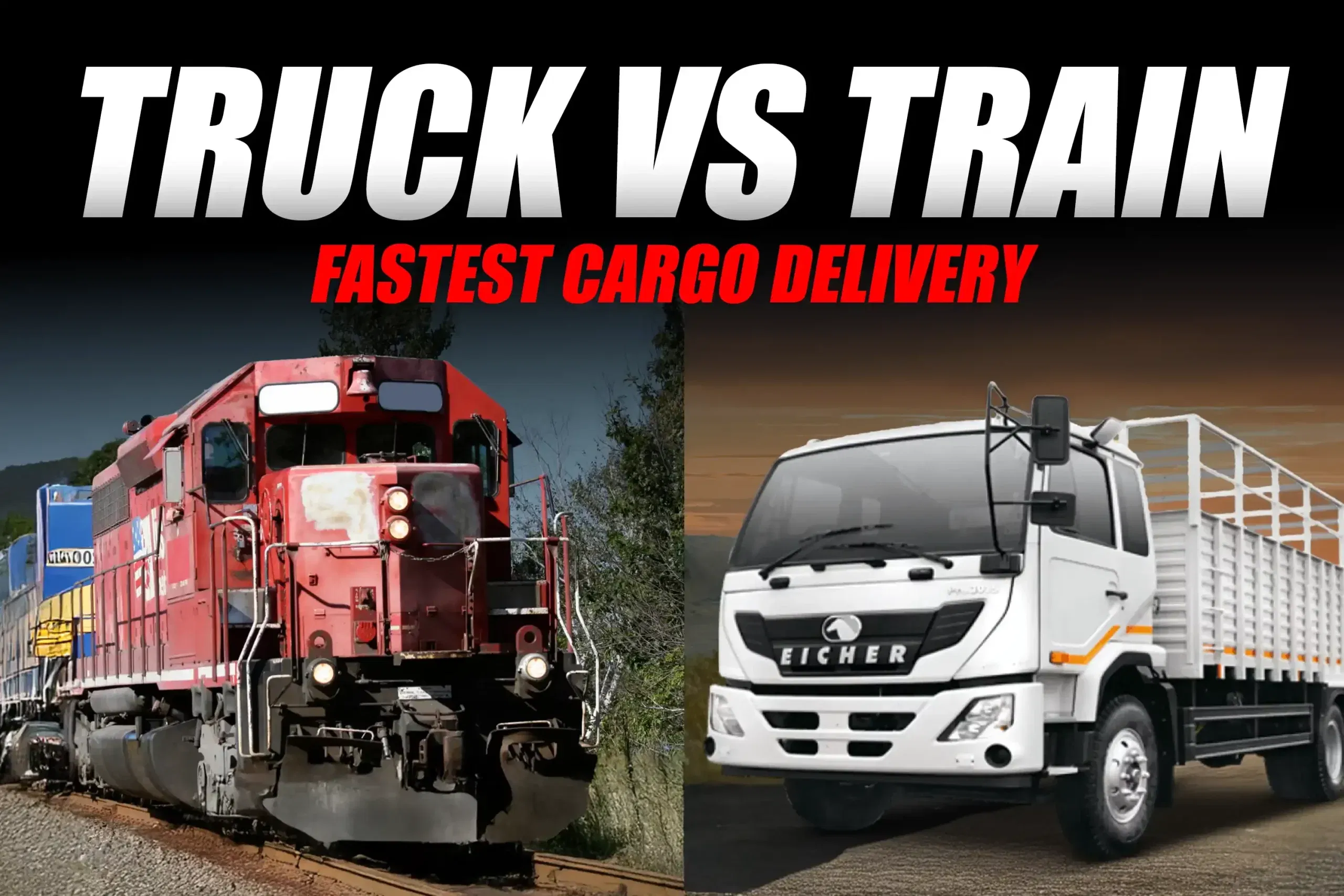 Truck vs. Train: Which Delivers Cargo Faster on Indian Routes? 