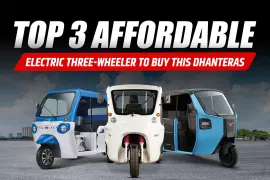 Top 3 Affordable Electric Three-Wheelers to Buy This Dhanteras