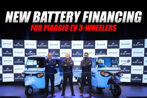 Piaggio and RiseWise Capital Introduce Battery Replacement Financing for Electric Three-Wheelers
