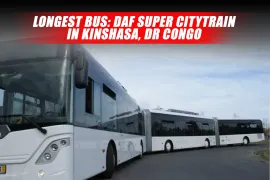 World's Longest Bus: DAF Super CityTrain in Kinshasa, DR Congo