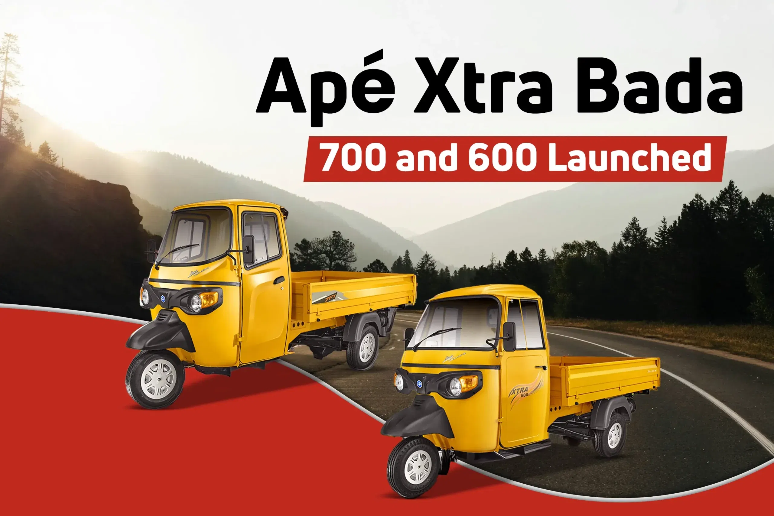 Piaggio Introduces Ape Xtra Bada 700 and Ape Xtra 600; Expands Its Diesel Cargo Lineup
