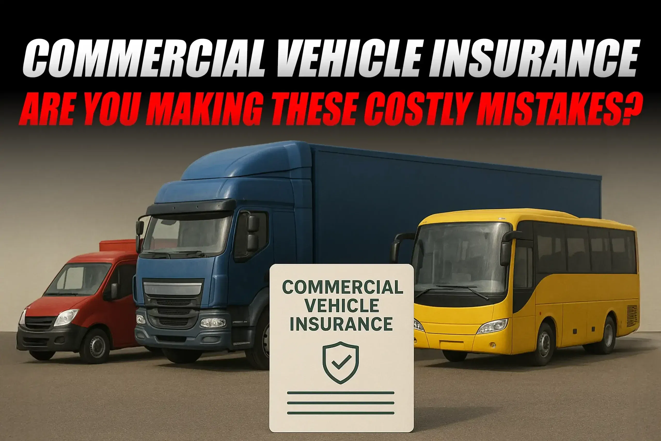 Insurance Tips Every Commercial Vehicle Owner Should Know