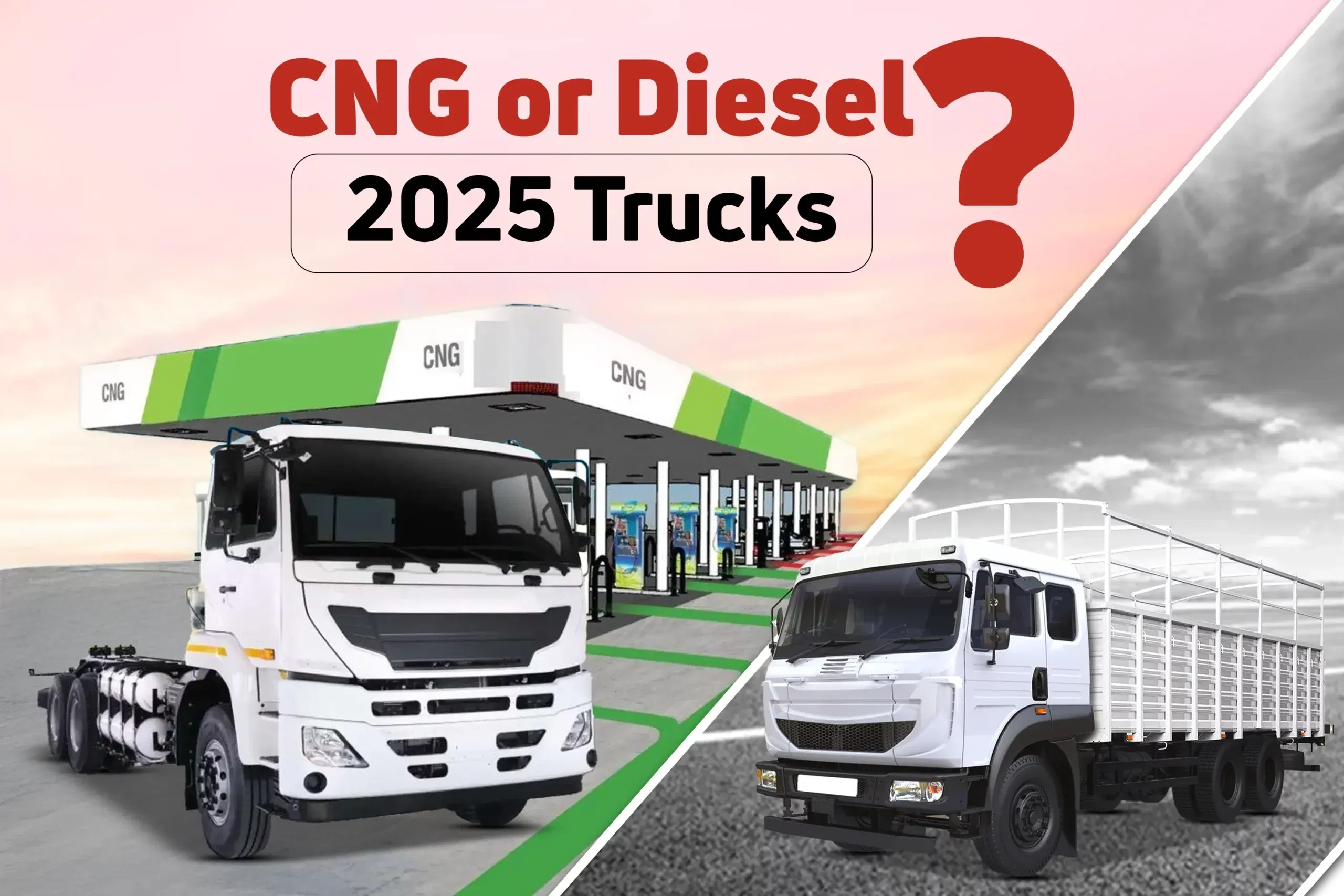 BS6 Diesel vs CNG Trucks 2025: Mileage, Price &amp; Performance