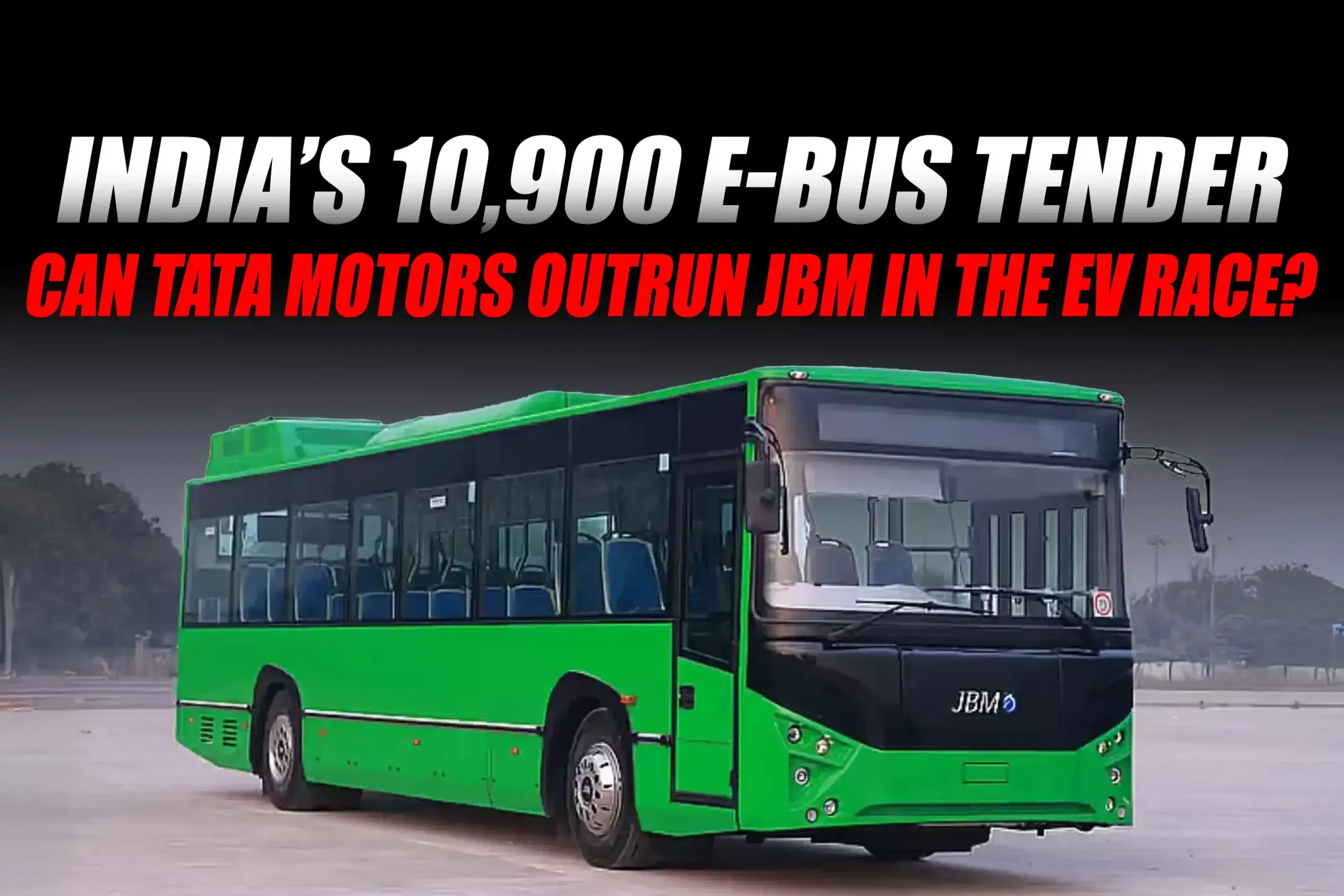 E-Bus Revolution: Tata Motors and JBM Compete in India's 10,900-Bus Electrification Tender