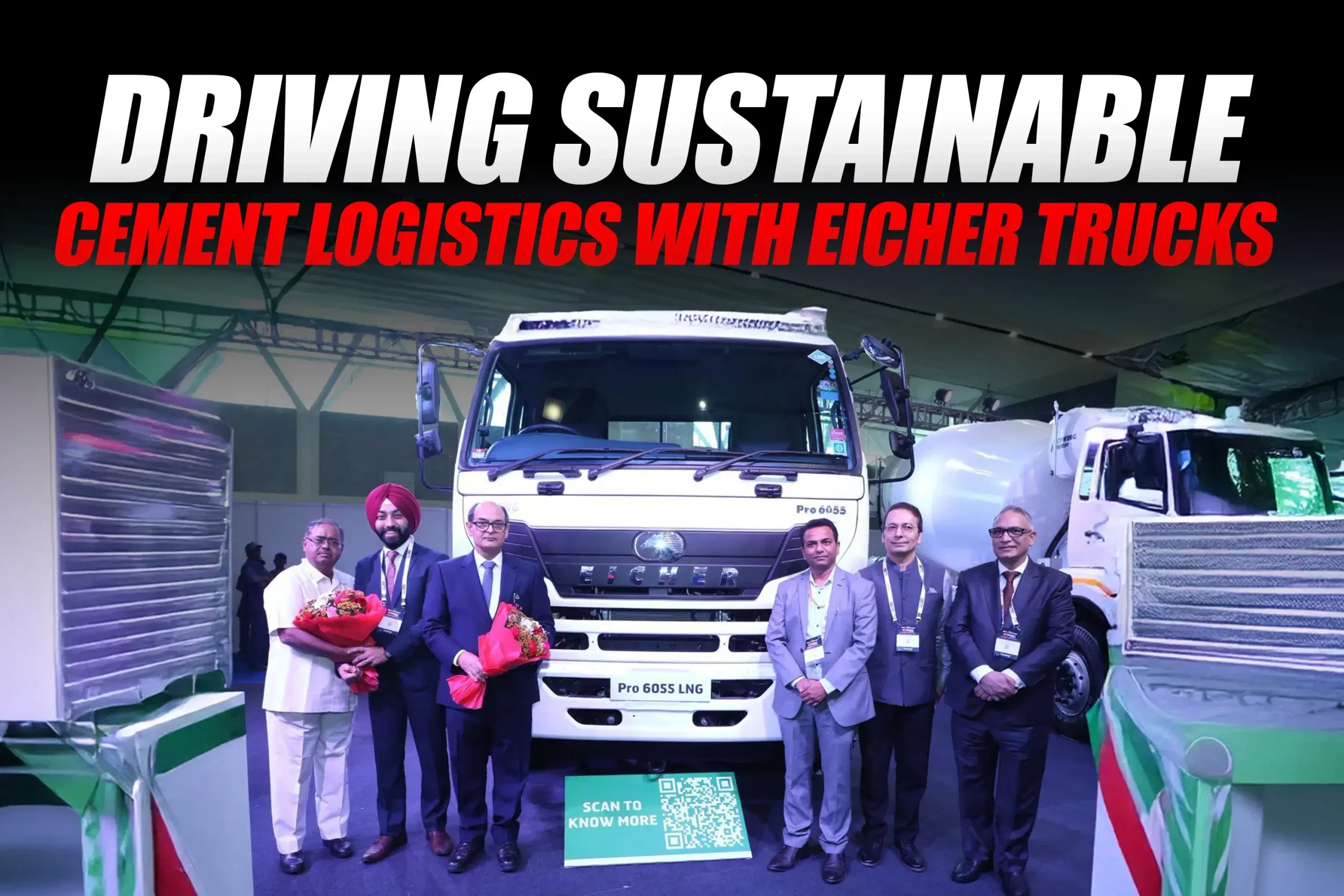 Sustainable Cement Logistics: Eicher Trucks and Buses Unveils Latest Models at 15th Cement Expo