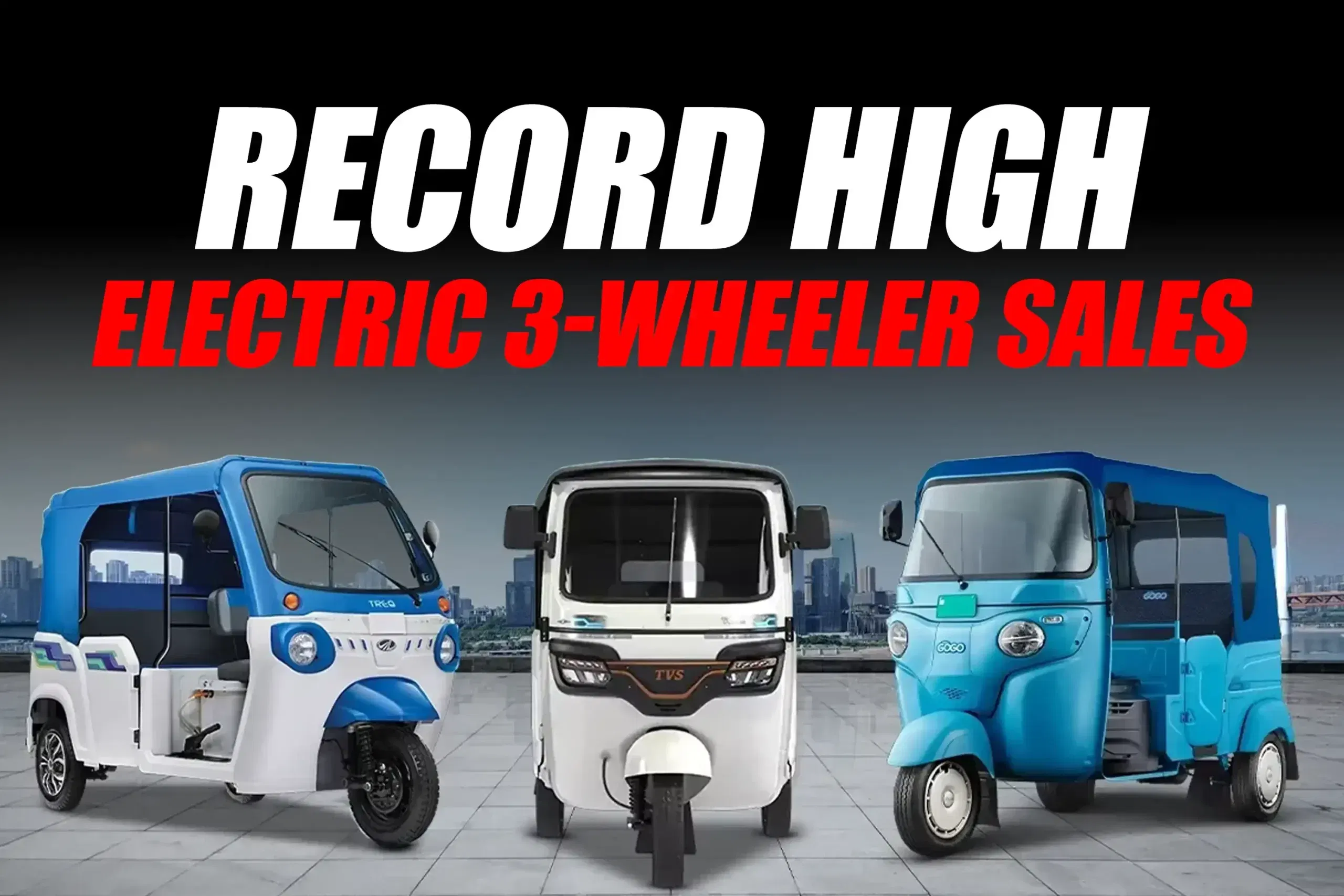 Mahindra, Bajaj, TVS Lead the Charge as Electric 3-Wheeler Sales Hit Record High in October