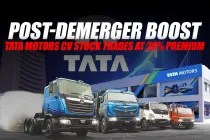 Tata Motors CV Shares Surge 28% Premium Post Demerger
