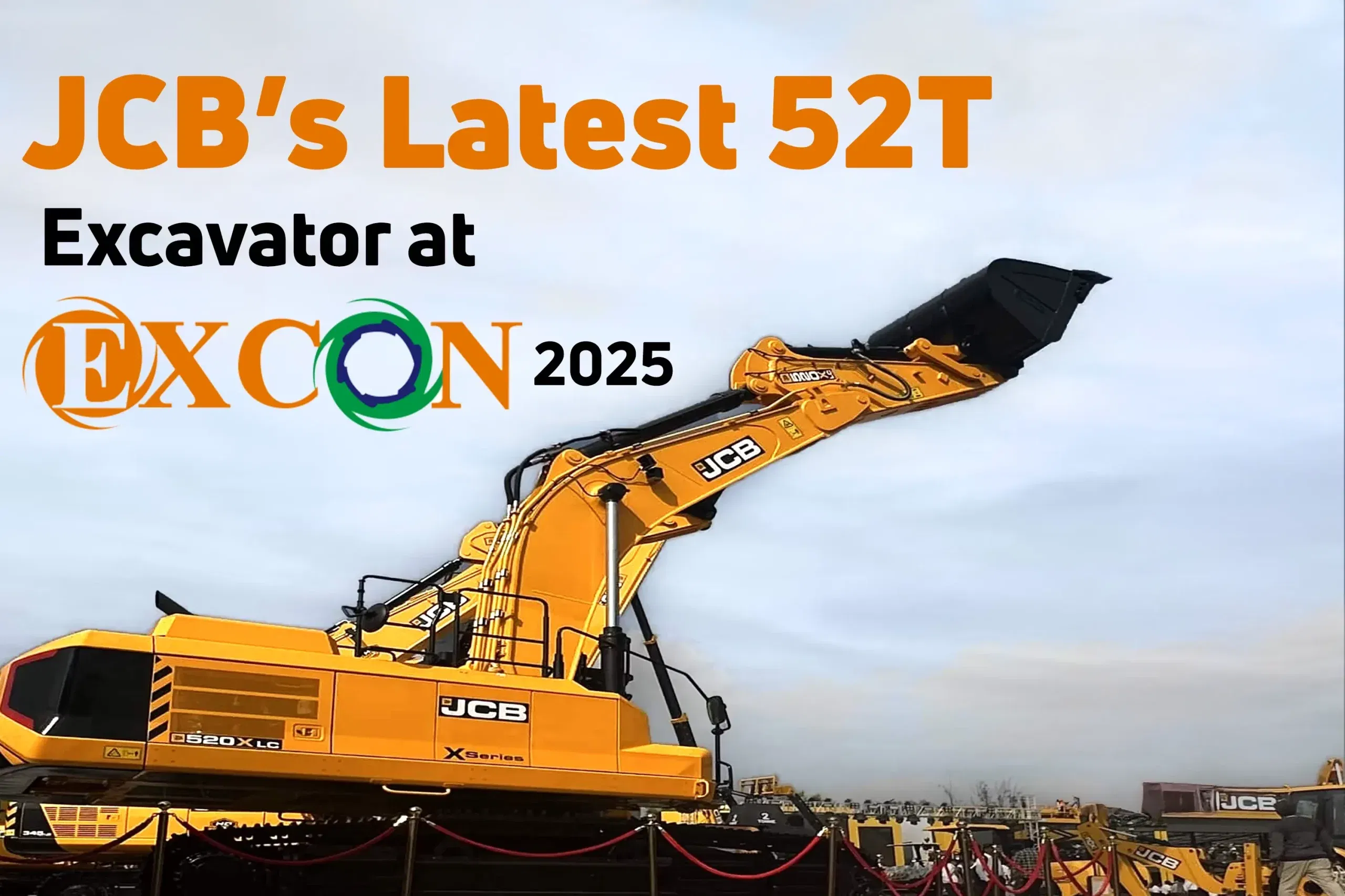 JCB India Showcases Its New 52-Tonne Excavator Model at EXCON 2025 