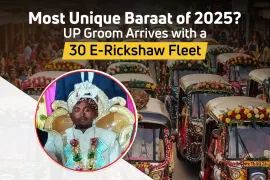 30 E-Rickshaws, 1 Groom: UP's Most Creative Baraat of the Year 30 E-Rickshaws, 1 Groom: UP's Most Creative Baraat of the Year
