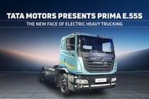 Tata Prima E.55S Unveiled at Bharat Mandapam: Electric Heavy-Duty Truck in Focus