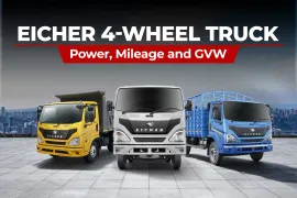 Eicher 4 Wheel Truck Price in India-  Mileage, GVW and Engine Details